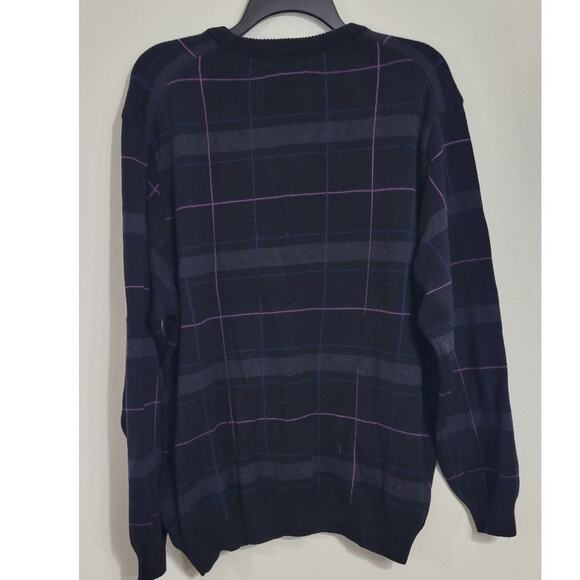 Lyle & Scott Sweater Mens Large 90's Vintage Sweater 100% Cotton Grandpa Dad - Picture 4 of 8